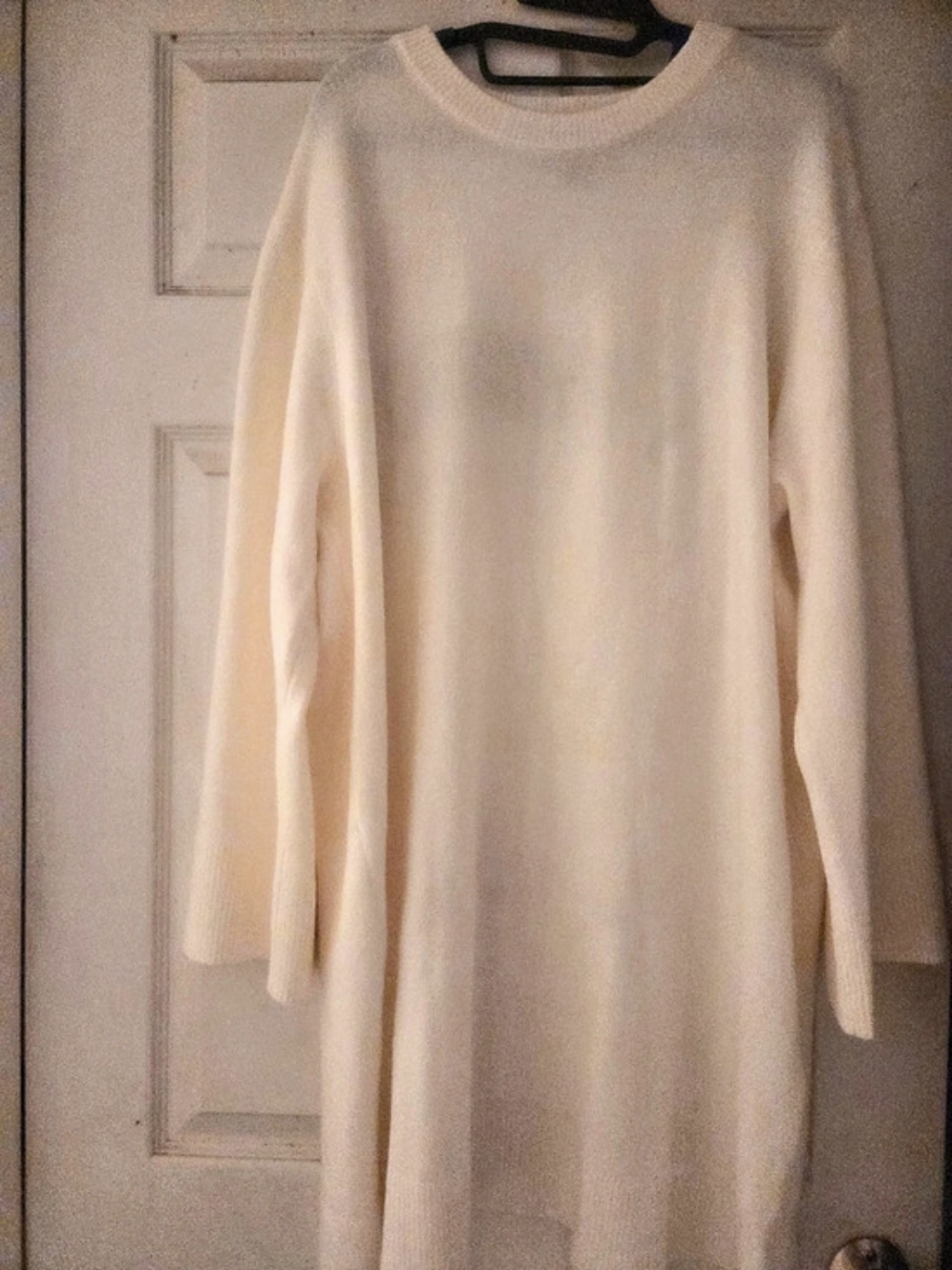 Lands' End Crewneck Sweater in Cream 1X Like New